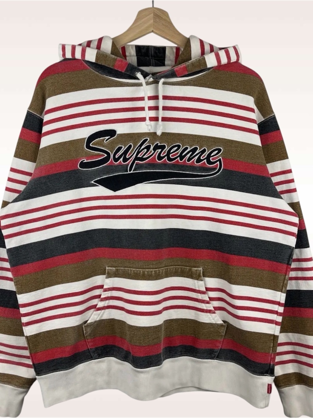 Supreme Striped Hooded Sweatshirt